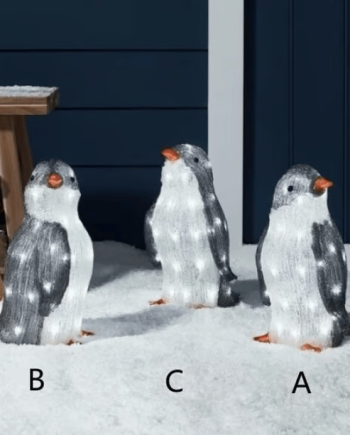 🐧Weihnachtsdekoration mit leuchtendem Pinguin