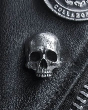 Retro Gothic Totenkopf Brosche