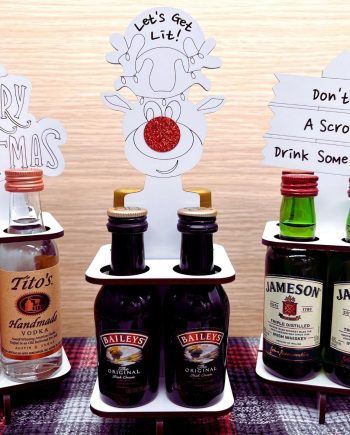 Lustiger Weihnachts-Mini-Schnapsflaschenträger🥂