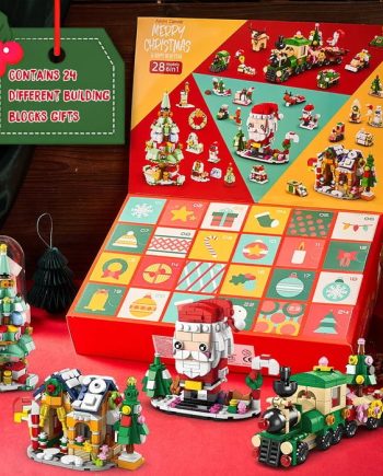 Adventskalender für Kinder mit Weihnachtsbausteinen