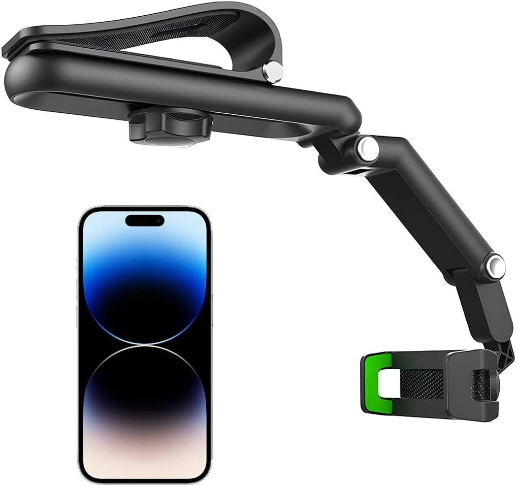 Rotatable and Retractable Phone Holder - 1080 Multifunction Sun Visor Univer